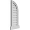 Ekena Millwork Quarter Round Top Right Surface Mount PVC Gable Vent w/ 2"W x 2"P Brickmould Sill Frame, 12"W x 32"H GVPQR12X3203SN - alternate 2